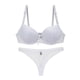 thumbnail image 1 of Women Lingerie Strappy Sexy Lace Bra Set See-through Lingerie Underwear Panties 75C (White), 1 of 2