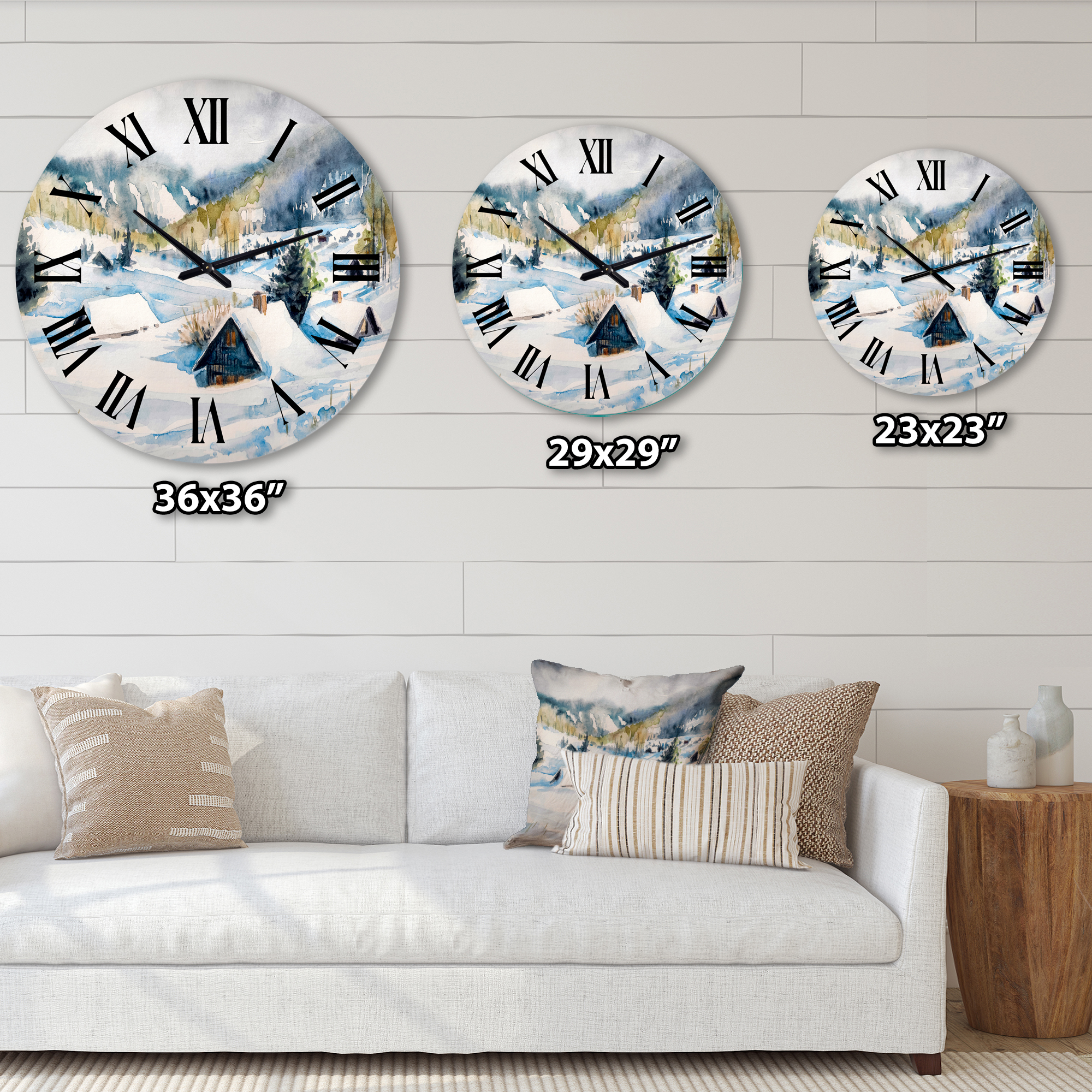 Designart 1 in Quartz Traditional Wall Clock