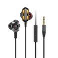 thumbnail image 2 of Gwong Electrónica Auriculares con cable Universal Pesado Bass 3.5mm Quad Core Dual Mover Mover Mover In-Ear Auriculares con MIC para teléfono móvil, 2 of 6