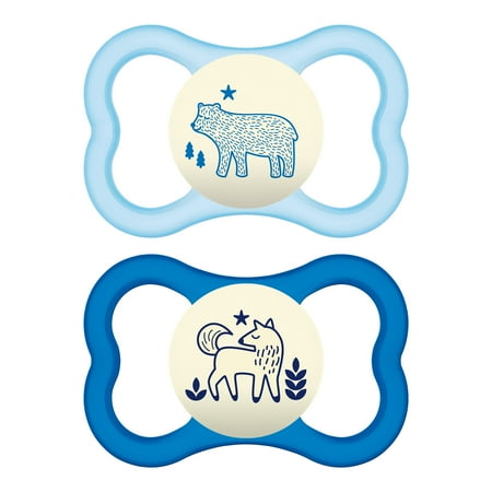 UPC: 0845296034649 | MAM Air Night Pacifier  6+ Months  Boy  2 Pack