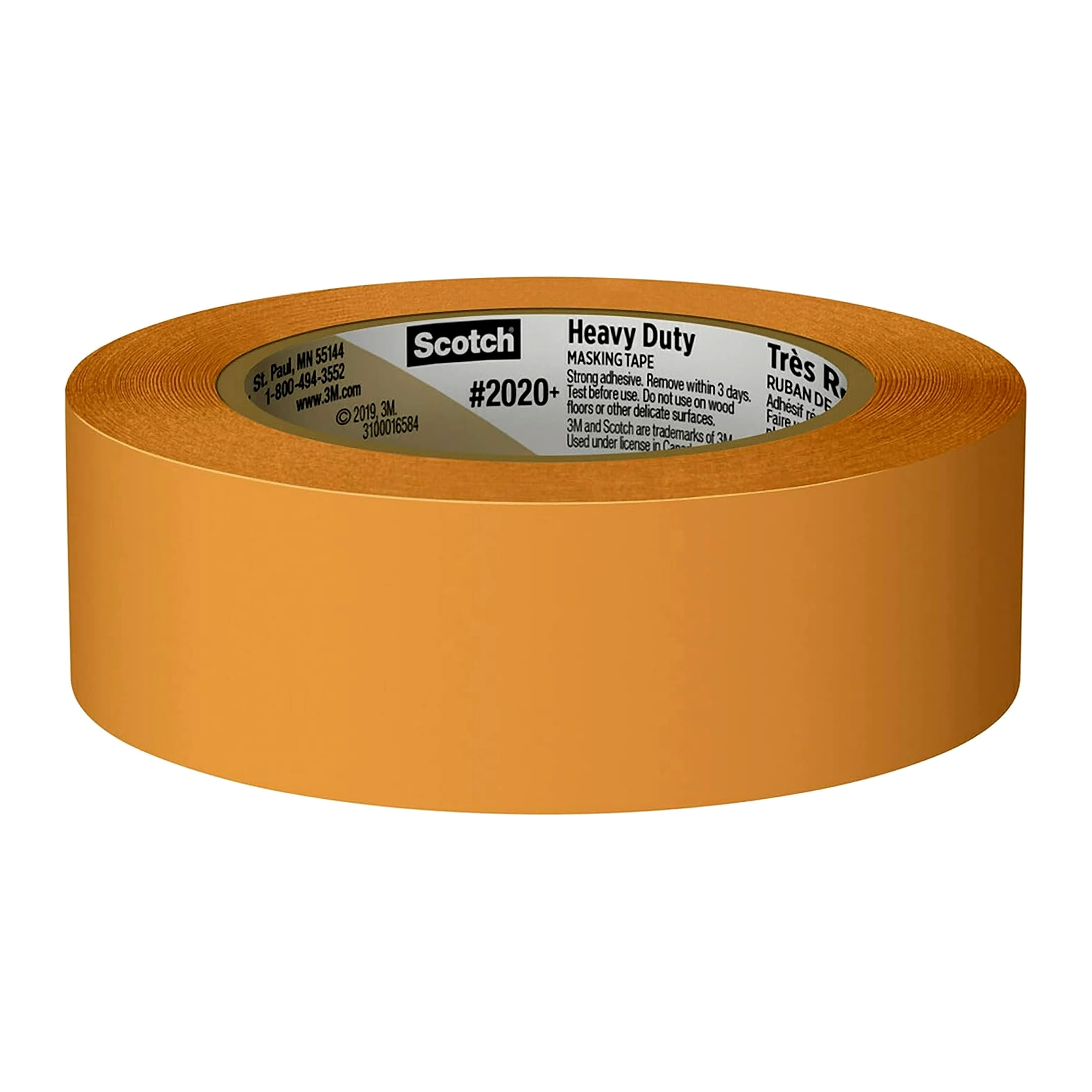 Scotch Heavy Duty Masking Tape, 1.41 in x 60.1 yd, 2020+-36EP4, 4 Rolls