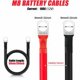 thumbnail image 2 of Paquete de 2 cables de batería M8 de 50 cm, cable de batería de 12 V, cable de alimentación de cobre de 16 mm2, cable puente para batería de automóvil con 2 ojales para batería solar de motocicleta, 2 of 5