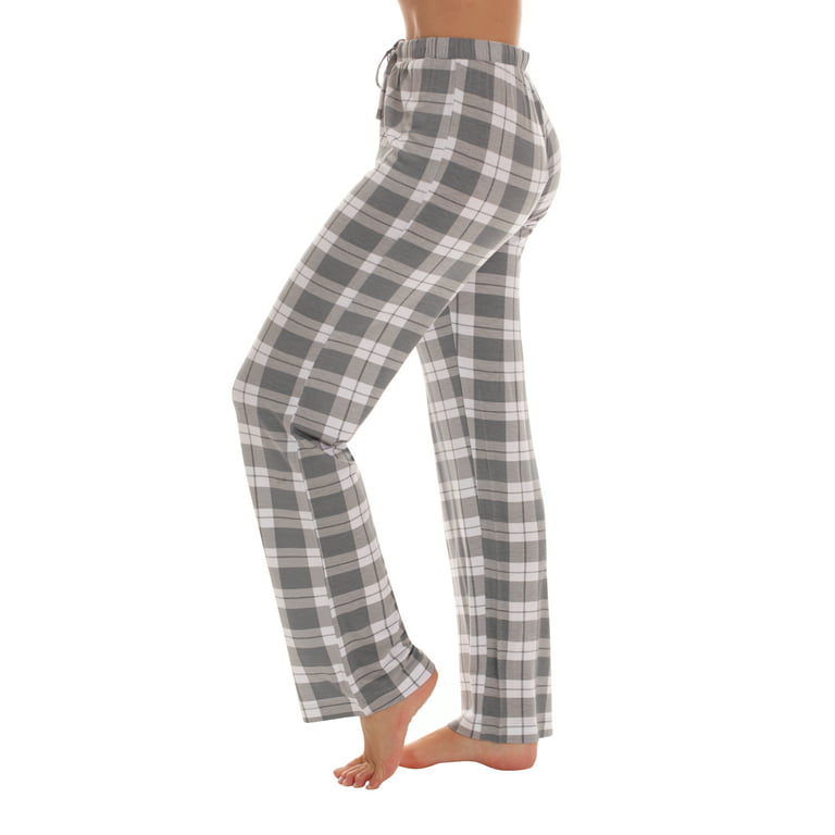 followme Ultra Soft Solid Stretch Jersey Pajama Pants for Women