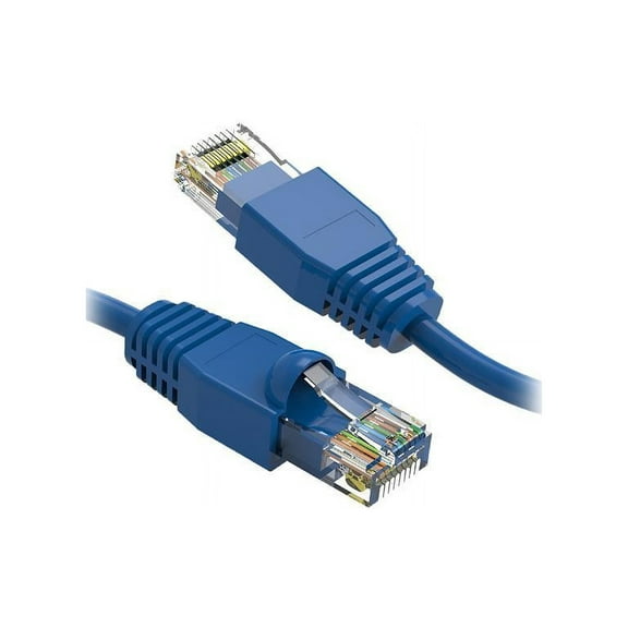 Nippon Labs 2Ft Cat6A UTP Ethernet Network Booted Cable, 24AWG 2 Feet Gigabit LAN Network Cable RJ45 High Speed Patch Cable, Blue, 60CAT6A-2BL