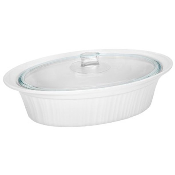 Corningware 4 Quart Oval Roaster with Glass Lid