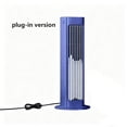 thumbnail image 2 of Compact Plug-in USB Desk Tower Fan Blue 13 Inch Oscillating Slim Cooling Fan for Bedroom Dorm and Home Office, 2 of 5