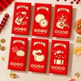 thumbnail image 4 of CSChome Red Envelope 6Pcs Chinese Wedding Red Envelopes Bronzing Chinese Letter Print Lucky Money Cash Packets Wedding Festive Celebration Gift, 4 of 6