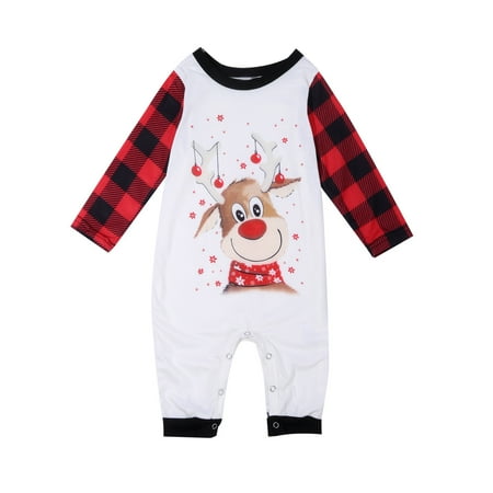 

Christmas Pajamas for Family 2022 Cute Classic Plaid Xmas Santa s Deer Reindeer Sleepwear Organic Cotton PJS Matching Sets