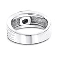 thumbnail image 2 of Rings 14K Mens Natural 0.25 Ctw Diamond Wedding Band Solitaire Ring (White Gold Size 11.5), 2 of 4