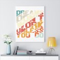 thumbnail image 2 of Inspirational Wall Art Dreams Don't Work Wall Art Motivation Wall Decor for Home Office Gym Inspiring Success Quote Print Ready to Hang Unframed, 2 of 16