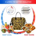 thumbnail image 4 of Yellow and Black Of Leopard Print Womens Lunch Box for Work,Insulated Large Lunch Bag for Tween and Teen,Loncheras Para Mujer,Leakproof Adult Lunch Bag for Work,Beach,Travel,Picnic,Camping, 4 of 7