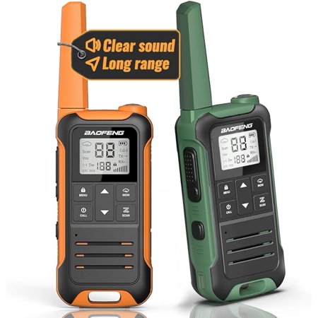 Baofeng Walkie Talkies Long Range Walkie Talkie for Adults FRS walkie-Talkie Hiking Accessories Camping Gear Toys 2 Way Radio for Kids with Flashlight,NOAA Weather Scan,VOX,22 Channel(No Battery)