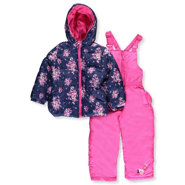 Pink Platinum Little Girls 2 Piece Snowsuit Sizes 4 6X Walmart 
