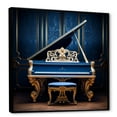 thumbnail image 2 of Designart "Azure Baroque Piano Brilliance" Music Floater Framed Canvas Wall Art, 2 of 5
