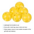 thumbnail image 4 of Uxcell Air Flow Hollow with Mesh Bag Swing Training Golf Practice Balls Yellow 12 Pack, 4 of 5