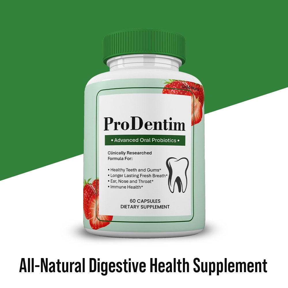 (2 Pack) ProDentim Capsules for Oral Health, Pro Dentim Pills for Gums and Teeth Probiotics, ProDentim Oral Supplement, 60 Capsules
