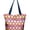 Multi Dots - Red, variant on Medium Sized Dot Print Zipper Top Beach Tote Bag Red Dots - Black