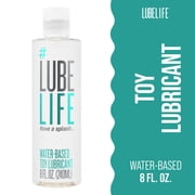 (2 pack) LUBELIFE Toy-Safe Water-Based Lubricant For Sex, Non-Staining and Easy Clean Personal Lube, 8 fl oz