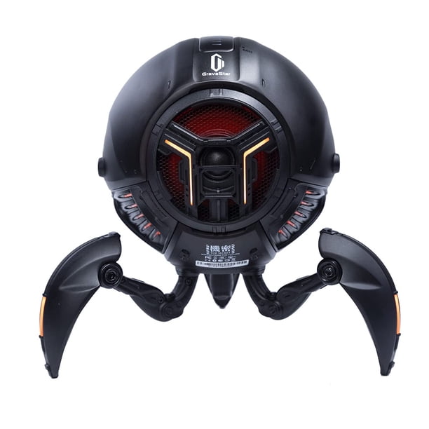 GravaStar Mars Pro Altavoz Bluetooth portátil, sonido estéreo de graves profundos, tiempo de reproducción de 15 horas, 6 luces RGB, emparejamiento dual, portátil para el hogar, al aire libre, fiesta,