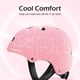 thumbnail image 4 of Casco de bicicleta Odoland Kids Crackle Pink 48-55 cm para niños de 2 a 10 años, 4 of 7