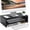 Black, variant on Monitor Stand - 2 Tier Computer Monitor Riser Shelf, Wood Desktop Stand for Laptop Computer Screen, Desk Organization, Office Supplies Black,16.7“