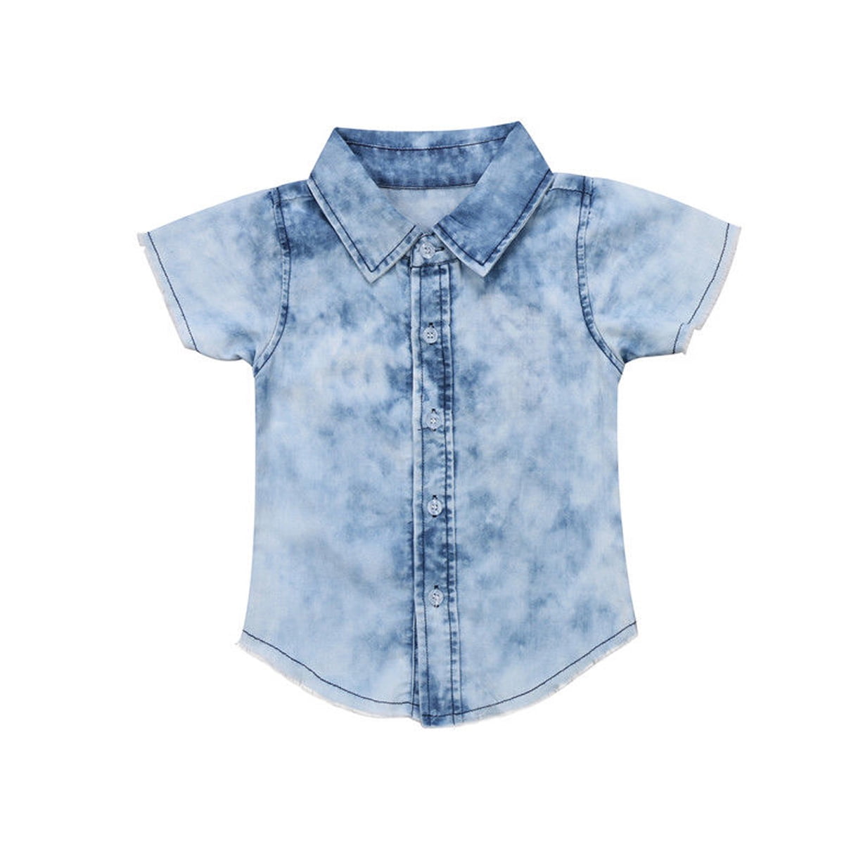 boys short sleeve denim shirt