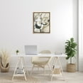thumbnail image 3 of Stupell Industries Fluid Black & Beige Abstract Abstract Painting Brown Floater Framed Canvas Art Print Wall Art, 25 x 31, 3 of 10