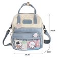 thumbnail image 1 of Bolso de mano Kawaii japonés para niñas, bolsa de nailon transparente, bandolera pequeña para estudiantes Fivean unisex, 1 of 2