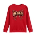 thumbnail image 4 of Xuyuer Women's Printed Long Sleeve Round Neck Casual Hoodless Sweatshirt, Comfortable Pullover Top for Mother's Day Gifts, Family Events and Relaxed Everyday Wear, 4 of 6