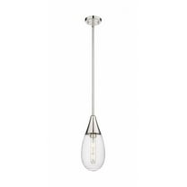 450-1S-PN-G450-6SCL-Innovations Lighting-Malone - 1 Light Stem Hung Pendant In Contemporary Style-14.63 Inches Tall and 6 Inches Wide-Polished Nickel