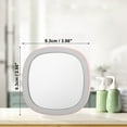 thumbnail image 2 of Pcs Vanity Mirror 3 Color Lighting Modes Rechargeable with USB Port Round Shape Pink, 2 of 6