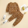 thumbnail image 3 of SYNPOS 9M-4T Baby Boys Long Sleeve Sweatshirt Tops Pants Fall Dinosaur Outfit Set, 3 of 9