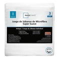 thumbnail image 1 of Juego De Sábanas Mainstays Individual Liso Blanco, 1 of 4