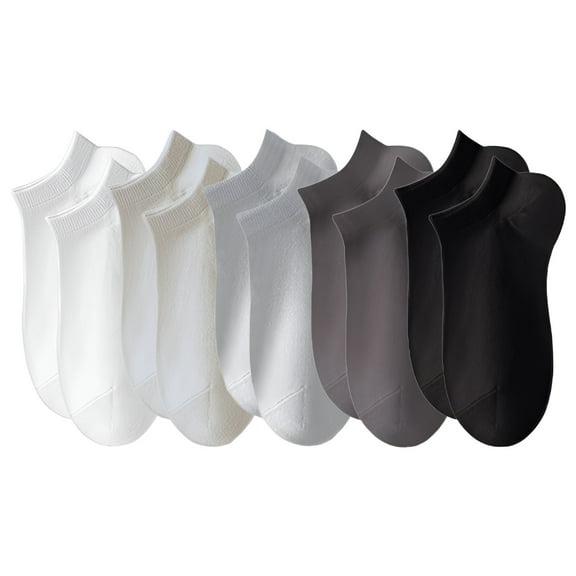 TELOLY 5Pairs Mens Ankle Socks9-13Mens Ankle Socks Size 9-11 Men's Socks ,Colormixing4