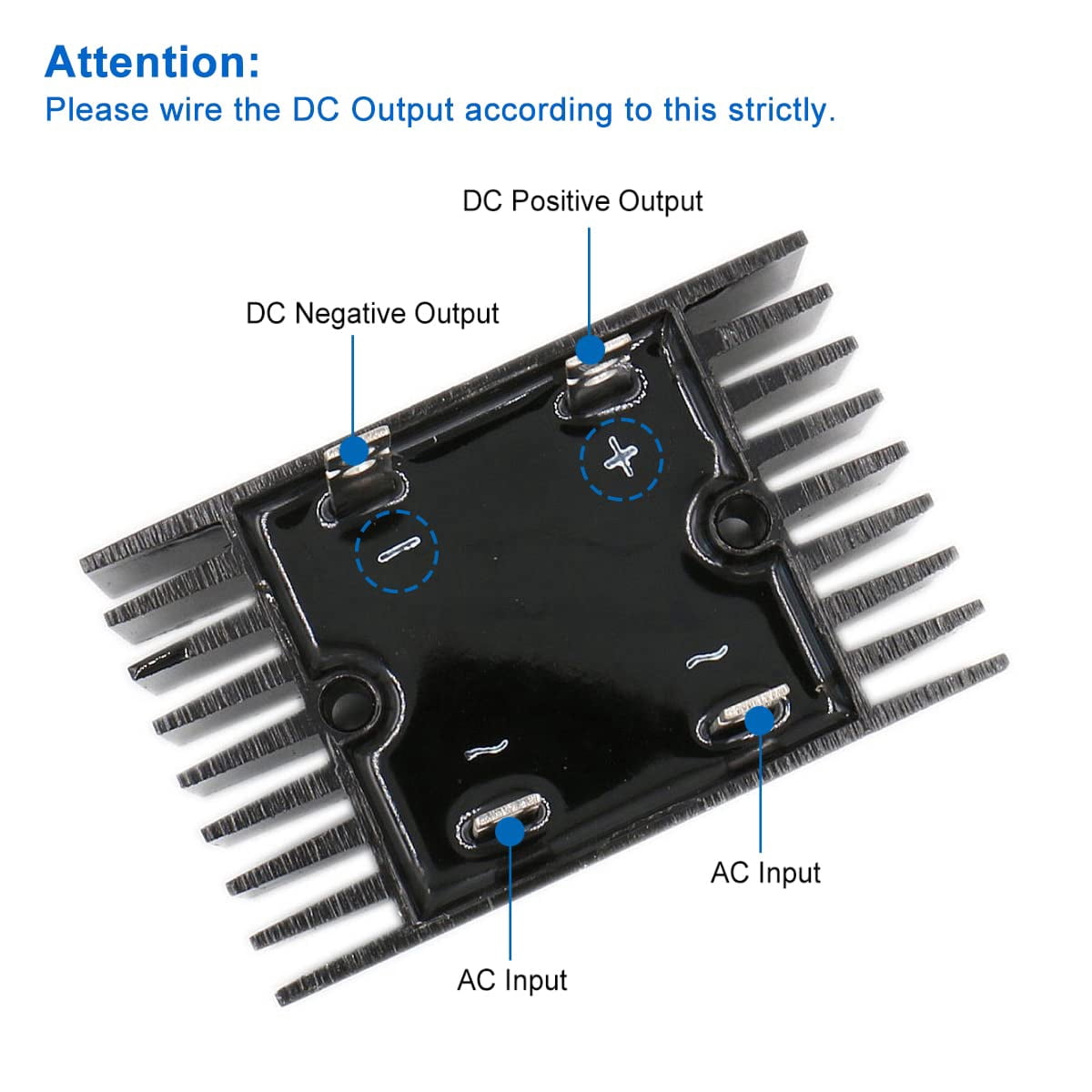 Baomeng 100 ampere 1200 volt diode bridge rectifier metal 100