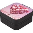 thumbnail image 2 of Coolnut Valentine's Day Travel Jewelry Case,Love Heart Balloon Portable Small Jewelry Box, Necklace Earrings Travel Jewelry PU Leather Box for Women Girl Women Gifts, 2 of 7