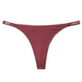 thumbnail image 3 of Scyoekwg Thongs for Womens Thong Ladies Panties Breathable Solid Color Fashion Low Waisted Bikini Underwear Hipster Panties G-string Panties Thong Briefs(Red,XL), 3 of 3