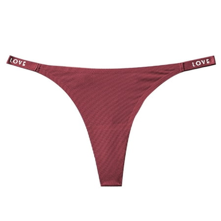 DJskiyers No Show Underwear for Women Sexy Low Waist Panty Seamless Thong Panties Comfortable Stretch Bikini Bottom