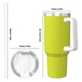 thumbnail image 4 of Sikiie Yellow Insulated Stainless Water Bottle Lid Travel Mug Cup Insulated Tumblers Cup 40oz Ice Bully With Handle, 4 of 8