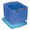 thumbnail image 1 of Really Useful Box 32TBL Bac de Rangement à Couvercle à Pression de 32 Litres, Bleu Transparent, 1 of 1