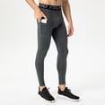 thumbnail image 1 of Pantalones de fitness para hombre con bolsillos para correr, entrenar, pantalones ajustados deportivos elásticos que absorben la humedad y de secado rápido, 1 of 6