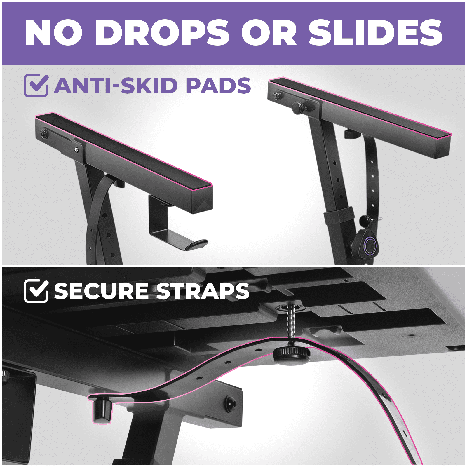 Liquid Stands Foldable Piano Keyboard Stand - 49-88 Key Z Style Adjustable Digital Piano Stand Electric Piano Stand - Portable Heavy Duty Stand for Kids, Adults - Sturdy Musical Keyboard Stand