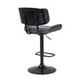 thumbnail image 2 of Taburete de bar giratorio ajustable Armen Living Brooklyn de 51 a 117 cm, 2 of 7
