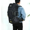 thumbnail image 3 of Sac à Dos de Randonnée Imperméable 60 L Camping Alpinisme Cyclisme Sac à Dos Sac de Sport Extérieur avec Housse de Pluie, 3 of 7