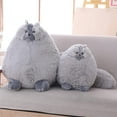 thumbnail image 3 of Stuffed Animal Plushie Cat Stuffed Animal,Cute Soft Plush Cat Animals,Gray Stuffed Cat, Birthday for Kids,Boys,Girls,Fat Cat Stuffed Toy, 3 of 12