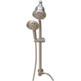 thumbnail image 6 of Westbrass SCH900F-07 Filtered Shower Head and Hand Sprayer Set on 21" Bar System, Satin Nickel, 6 of 12
