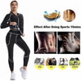 thumbnail image 4 of Women Slimming Sauna Sweat Suits Fat Burning Tops Waist Trainer Thermo Legging Body Shaper Jacket ShapewearXL, 4 of 5