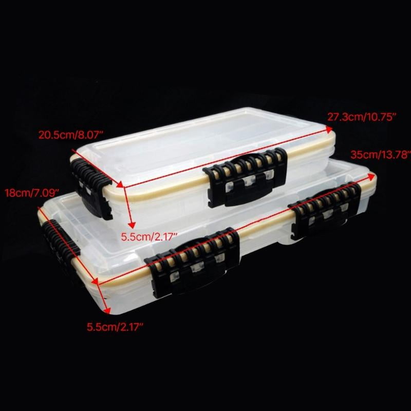 CEORPER Tackles Organizers Sun Protections Lures Storage Box with Adjustable Dividers