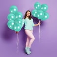 thumbnail image 5 of Pearl Turquoise Balloons - 12 Inch Latex Balloons - 72 Pack, 5 of 8