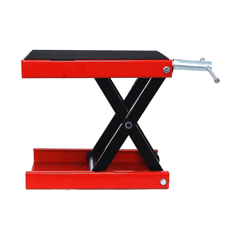 HPDAVV Wide Deck Motorcycle Scissor Jack Lift Stand Widow Cruiser Touring Bike 1100 lbs